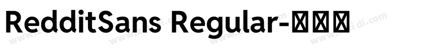 RedditSans Regular字体转换